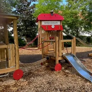 SP Eisenbahn Fahrkartenschalter und Kleinkindrutsche