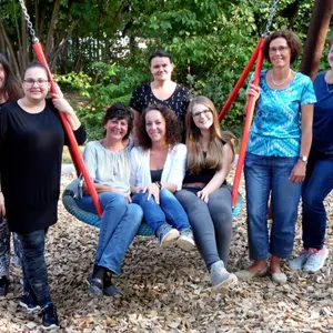 Kindergarten Regenbogen Teamfoto Kindergarten Regenbogen acht Teammitglieder